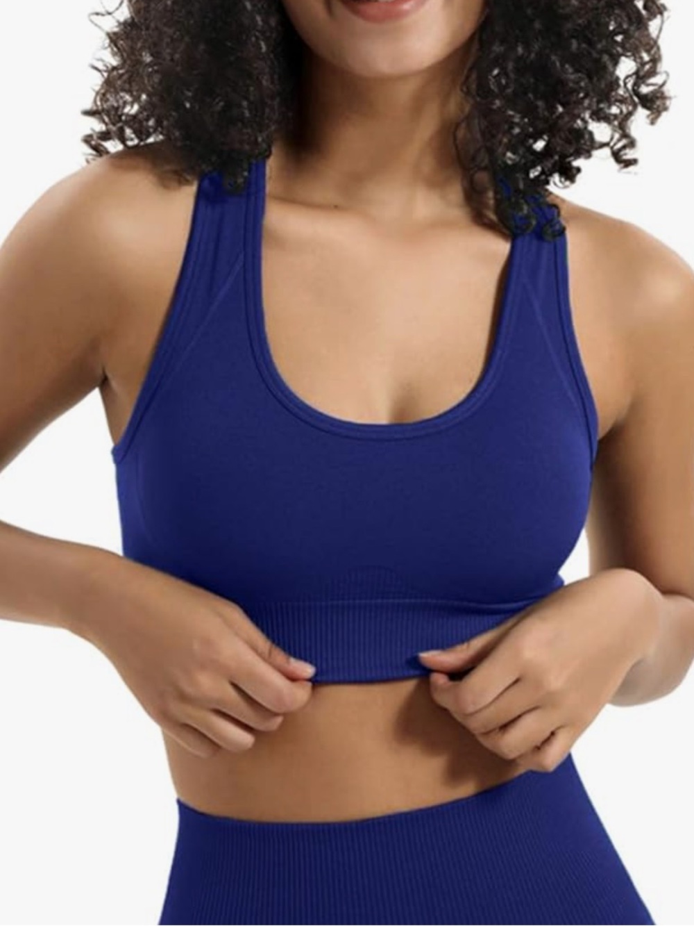 Blue Racerback Sports Bra - Women Intimates & Sleepwear